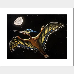 "Prehistoric Butterfly" - Butterflown collection Posters and Art